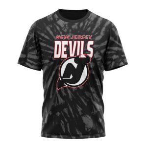 Personalized NHL New Jersey Devils Special Retro Vintage Tie - Dye Unisex Tshirt TS5594