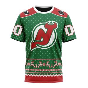 Personalized NHL New Jersey Devils Special Ugly Christmas Unisex Tshirt TS5597