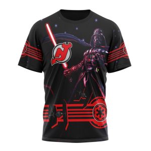 Personalized NHL New Jersey Devils Specialized Darth Vader Version Jersey Unisex Tshirt TS5598