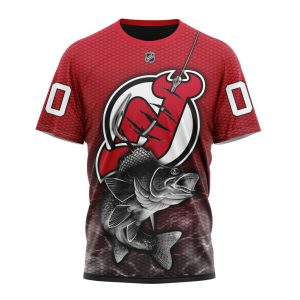 Personalized NHL New Jersey Devils Specialized Fishing Style Unisex Tshirt TS5604