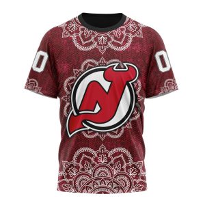 Personalized NHL New Jersey Devils Specialized Mandala Style Unisex Tshirt TS5607