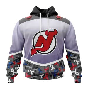 Personalized NHL New Jersey Devils Specialized Sport Fights Again All Cancer Unisex Pullover Hoodie