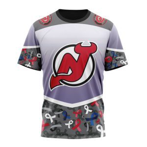 Personalized NHL New Jersey Devils Specialized Sport Fights Again All Cancer Unisex Tshirt TS5610