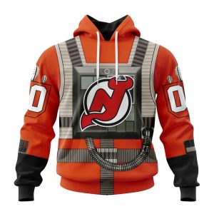 Personalized NHL New Jersey Devils Star Wars Rebel Pilot Design Unisex Pullover Hoodie