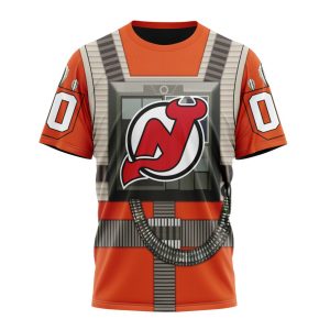 Personalized NHL New Jersey Devils Star Wars Rebel Pilot Design Unisex Tshirt TS5613