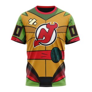 Personalized NHL New Jersey Devils Teenage Mutant Ninja Turtles Design Unisex Tshirt TS5614