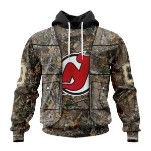 Personalized NHL New Jersey Devils Vest Kits With Realtree Camo Unisex Pullover Hoodie