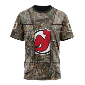 Personalized NHL New Jersey Devils Vest Kits With Realtree Camo Unisex Tshirt TS5615
