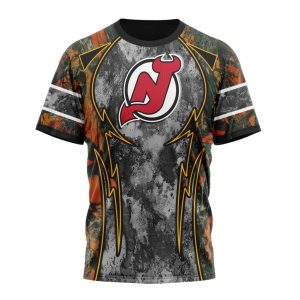 Personalized NHL New Jersey Devils With Camo Concepts For Hungting In Forest Unisex Tshirt TS5616