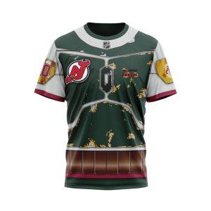 Personalized NHL New Jersey Devils X Boba Fett's Armor Unisex Tshirt TS5620