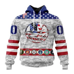 Personalized NHL New York Islanders Armed Forces Appreciation Unisex Pullover Hoodie