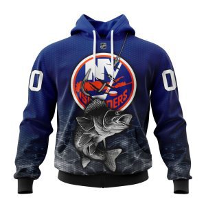 Personalized NHL New York Islanders Specialized Fishing Style Unisex Pullover Hoodie