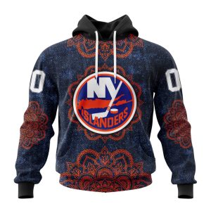 Personalized NHL New York Islanders Specialized Mandala Style Unisex Pullover Hoodie