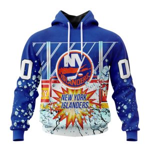 Personalized NHL New York Islanders With Ice Hockey Arena Unisex Pullover Hoodie