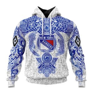 Personalized NHL New York Rangers Special Norse Viking Symbols Unisex Pullover Hoodie