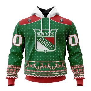 Personalized NHL New York Rangers Special Ugly Christmas Unisex Pullover Hoodie