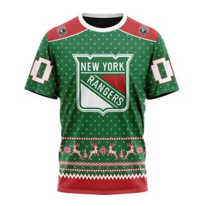 Personalized NHL New York Rangers Special Ugly Christmas Unisex Tshirt TS5712