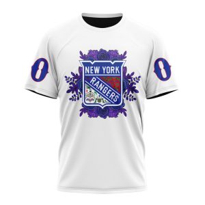 Personalized NHL New York Rangers Specialized Dia De Muertos Unisex Tshirt TS5718