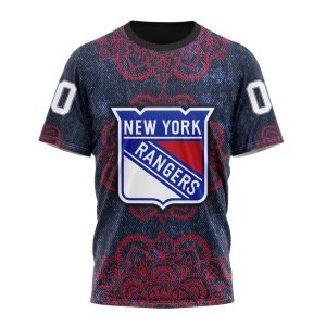 Personalized NHL New York Rangers Specialized Mandala Style Unisex Tshirt TS5724