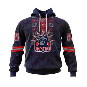 Personalized NHL New York Rangers Specialized Native Concepts Unisex Pullover Hoodie