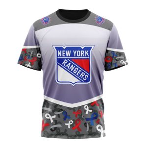 Personalized NHL New York Rangers Specialized Sport Fights Again All Cancer Unisex Tshirt TS5727