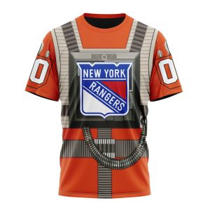 Personalized NHL New York Rangers Star Wars Rebel Pilot Design Unisex Tshirt TS5729