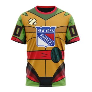 Personalized NHL New York Rangers Teenage Mutant Ninja Turtles Design Unisex Tshirt TS5730