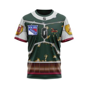 Personalized NHL New York Rangers X Boba Fett's Armor Unisex Tshirt TS5737