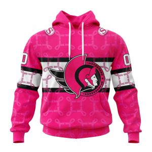 Personalized NHL Ottawa Senators I Pink I Can! In October We Wear Pink Breast Cancer Unisex Pullover Hoodie