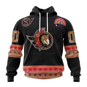 Personalized NHL Ottawa Senators Jersey Hockey For All Diwali Festival Unisex Pullover Hoodie