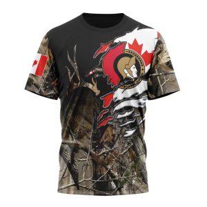 Personalized NHL Ottawa Senators Special Camo Realtree Hunting Unisex Tshirt TS5753