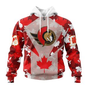 Personalized NHL Ottawa Senators Special Concept For Canada Day Unisex Pullover Hoodie