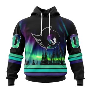 Personalized NHL Ottawa Senators Special Design With Northern Lights Unisex Pullover Hoodie