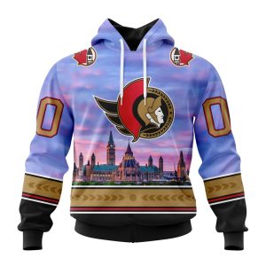 Personalized NHL Ottawa Senators Special Design With Parliament Hill Unisex Pullover Hoodie