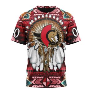 Personalized NHL Ottawa Senators Special Native Costume Design Unisex Tshirt TS5762