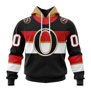 Personalized NHL Ottawa Senators Special Reverse Retro Redesign Unisex Pullover Hoodie