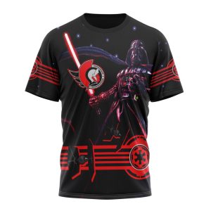 Personalized NHL Ottawa Senators Specialized Darth Vader Version Jersey Unisex Tshirt TS5772