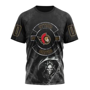Personalized NHL Ottawa Senators Specialized Kits For Rock Night Unisex Tshirt TS5781