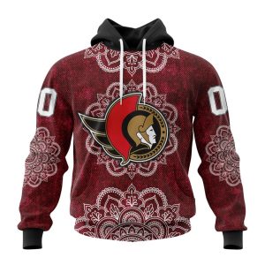Personalized NHL Ottawa Senators Specialized Mandala Style Unisex Pullover Hoodie