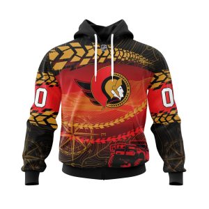 Personalized NHL Ottawa Senators Specialized Off - Road Style Unisex Pullover Hoodie