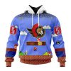 Personalized NHL Ottawa Senators With Super Mario Game Design Unisex Pullover Hoodie