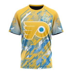 Personalized NHL Philadelphia Flyers Fearless Against Childhood Cancers Unisex Tshirt TS5800
