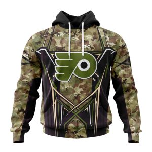 Personalized NHL Philadelphia Flyers Special Camo Color Design Unisex Hoodie