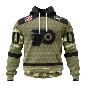 Personalized NHL Philadelphia Flyers Special Camo Military Appreciation Unisex Pullover Hoodie