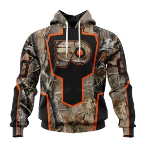 Personalized NHL Philadelphia Flyers Special Camo Realtree Hunting Unisex Pullover Hoodie