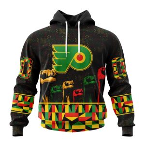 Personalized NHL Philadelphia Flyers Special Design Celebrate Black History Month Unisex Pullover Hoodie
