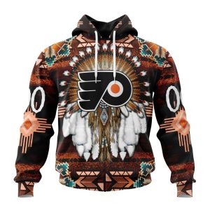 Personalized NHL Philadelphia Flyers Special Native Costume Design Unisex Pullover Hoodie