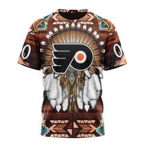 Personalized NHL Philadelphia Flyers Special Native Costume Design Unisex Tshirt TS5818
