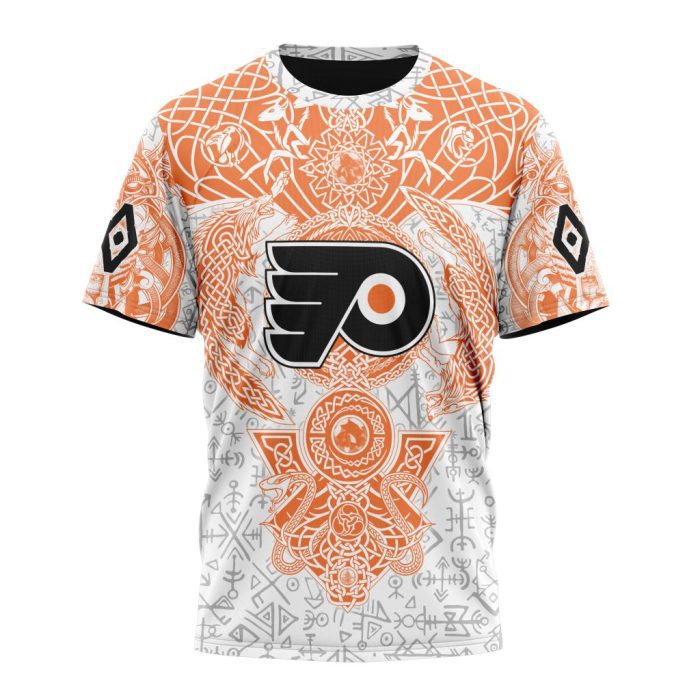 Personalized NHL Philadelphia Flyers Special Norse Viking Symbols Unisex Tshirt TS5819