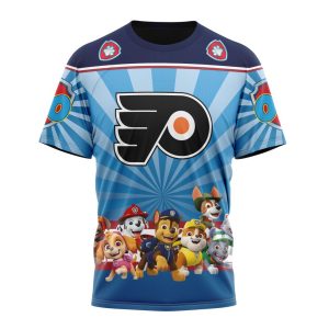 Personalized NHL Philadelphia Flyers Special Paw Patrol Kits Unisex Tshirt TS5820